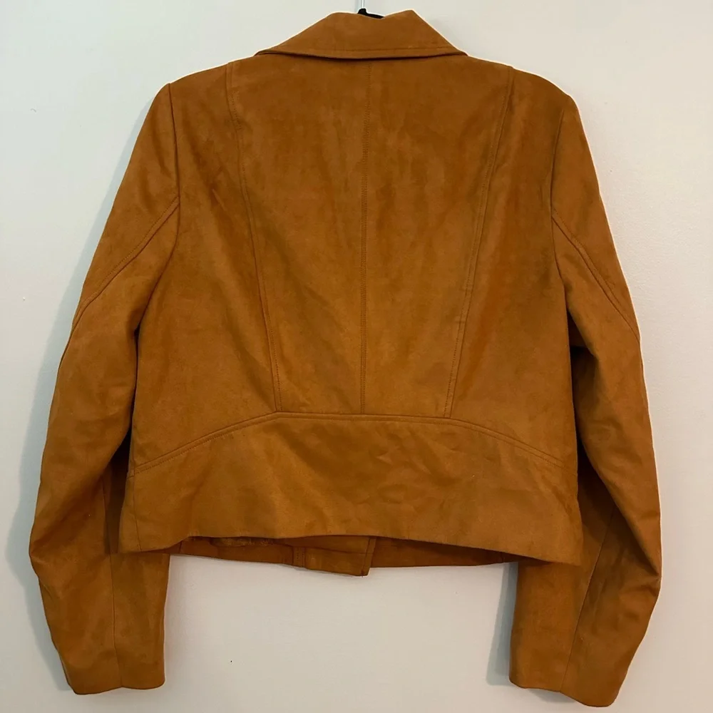 NWT J. Crew Faux-Suede Moto Jacket Large - Picture 3 of 8